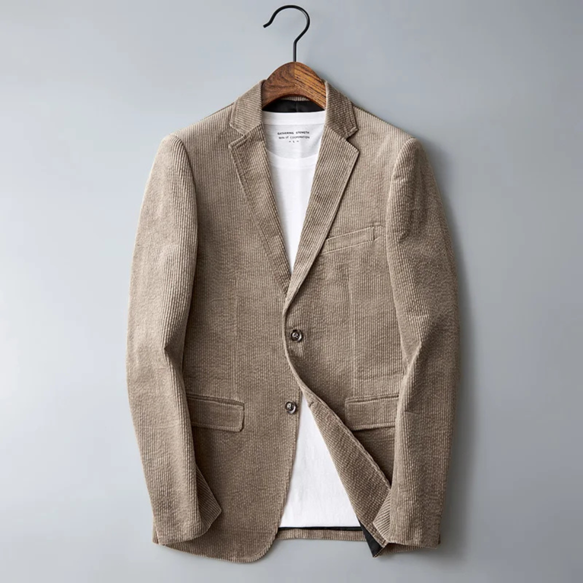 Men's Slim Fit Corduroy Blazer Jacket