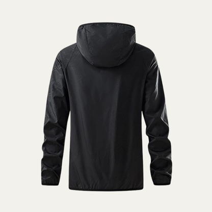 Vernazza Men's Hooded Windbreaker Waterproof Lightweight Jacket
