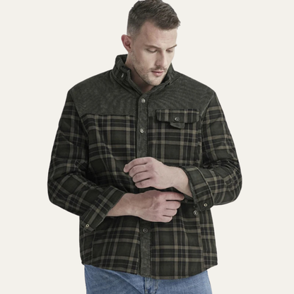Men's Plaid Flannel Jacket Fleece Lined