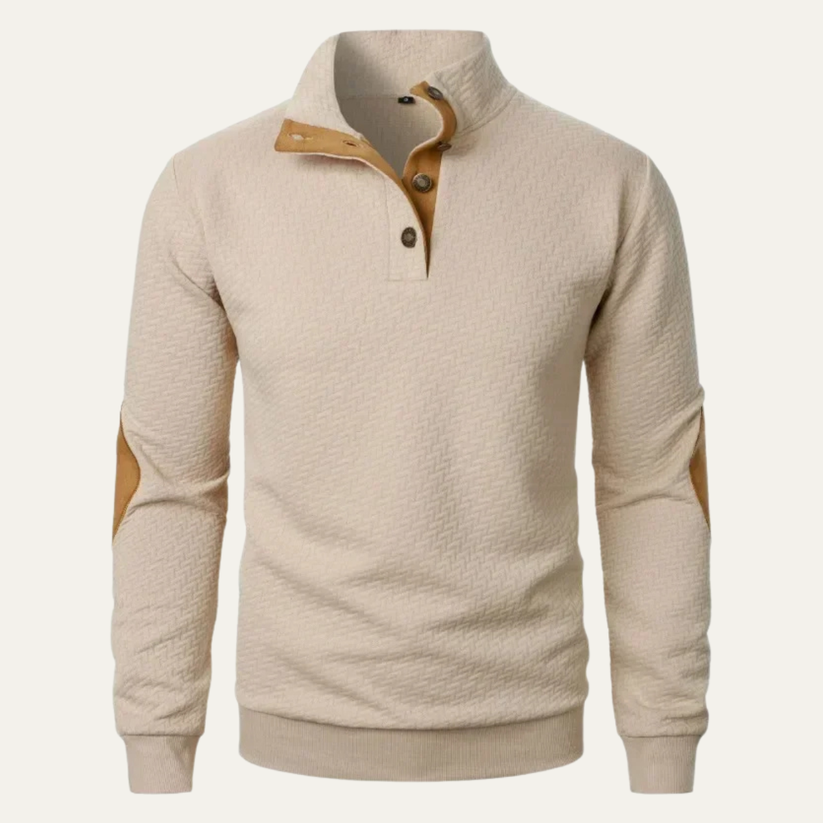 Mens Polo Sweater Button Down Lapel - Vonnera