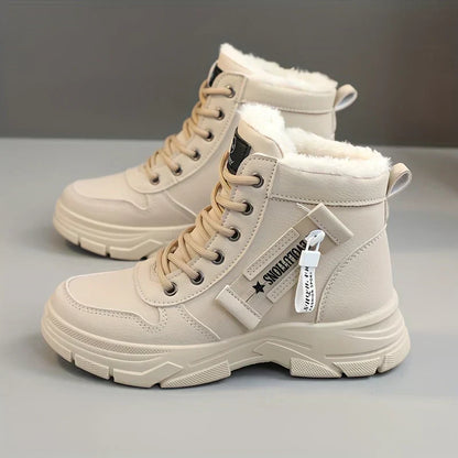 Women's High Ankle Lace Up Boots Lug Sole - Vonnera