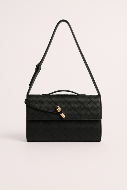 Women's Leather Backpack Braided Strap - Vonnera