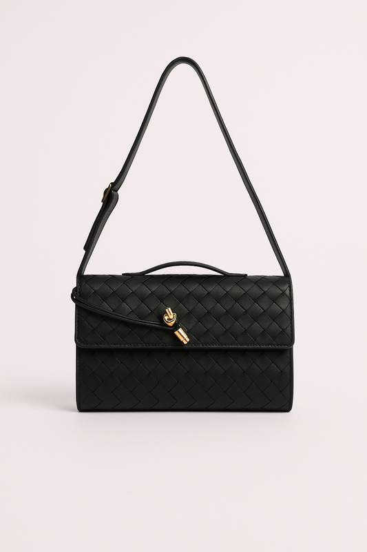 Women's Leather Backpack Braided Strap - Vonnera