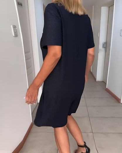 Avery | Women's V Neck Tummy Control Ruched Dress Evening