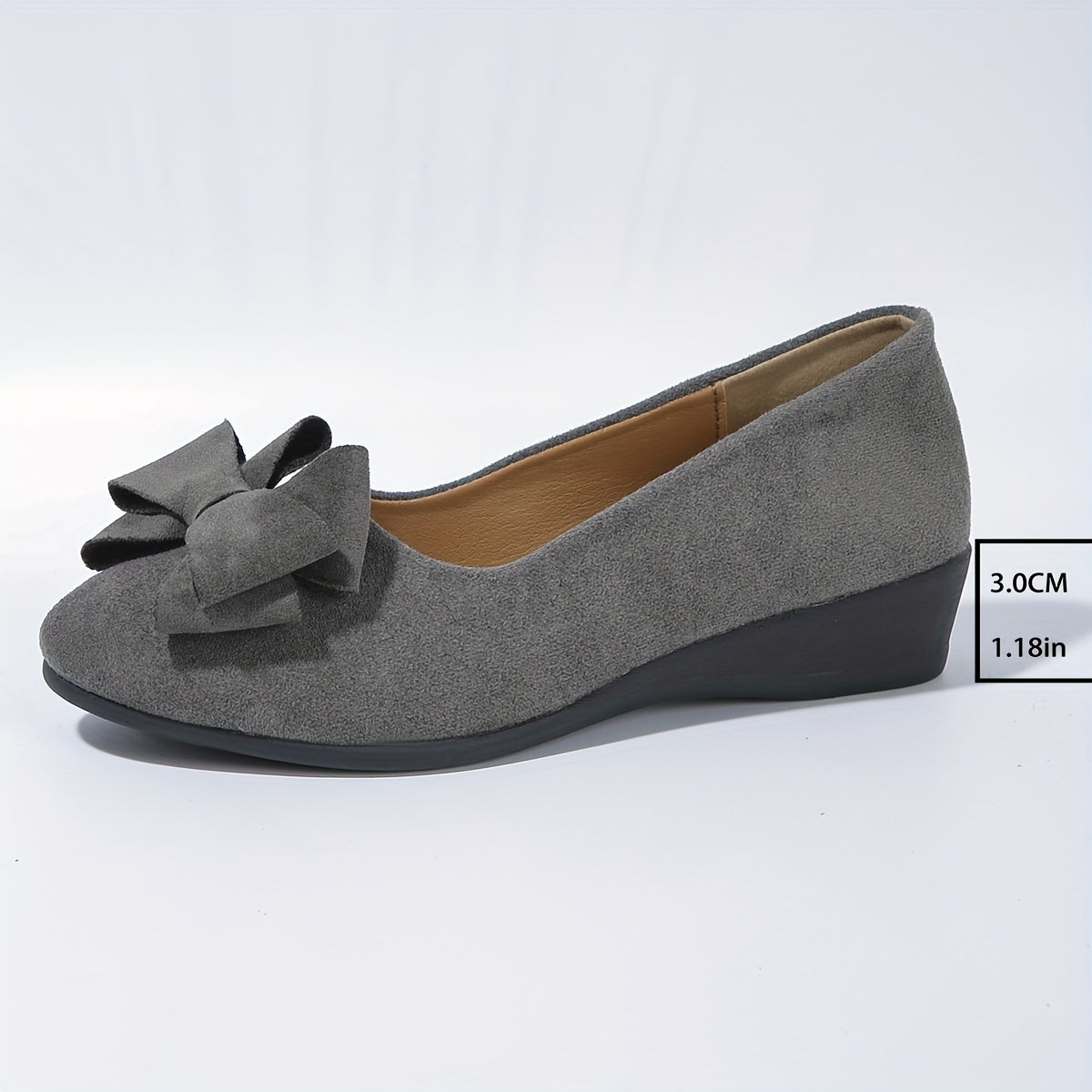 Women's Ballet Flats Slip-On Round Toe Bow Detail