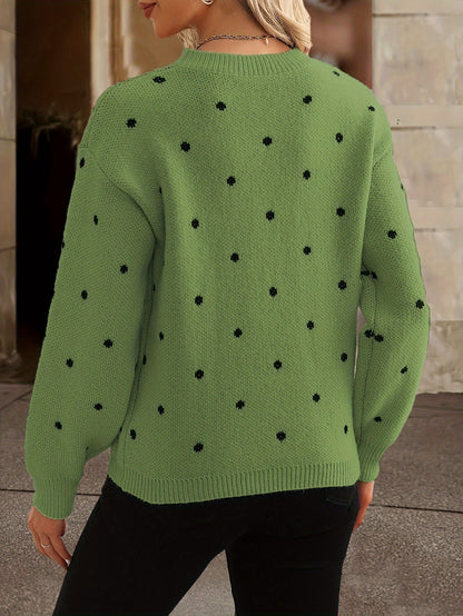Women's Polka Dot Sweater