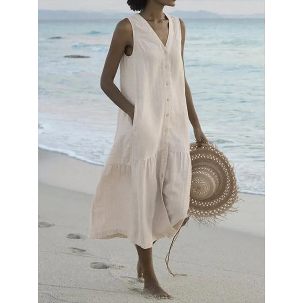 Women's V-Neck Dress Elegant Casual Wear