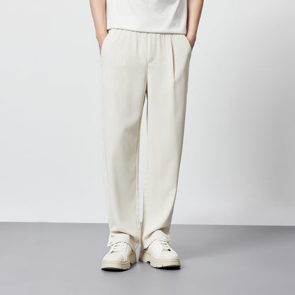 Men's Pleated Wide Leg Pants - Vonnera