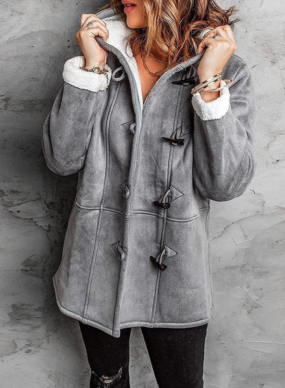 Women's Fleece Hooded Jacket Winter