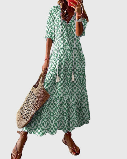 Women's Vintage Summer Boho Dress