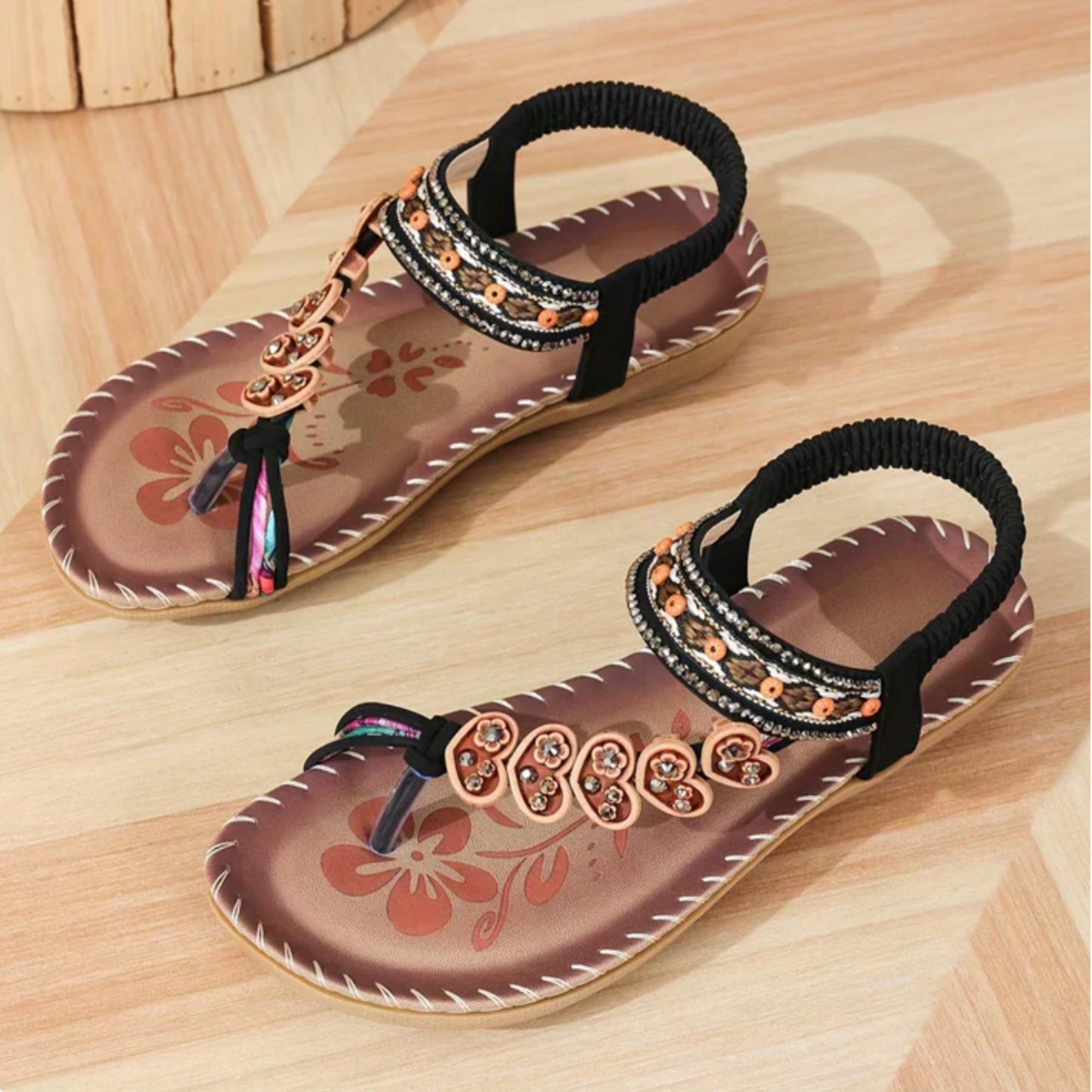 Women's Sandals Decorative Center Strap