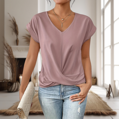Women's Sweetheart Neck Casual T-Shirt