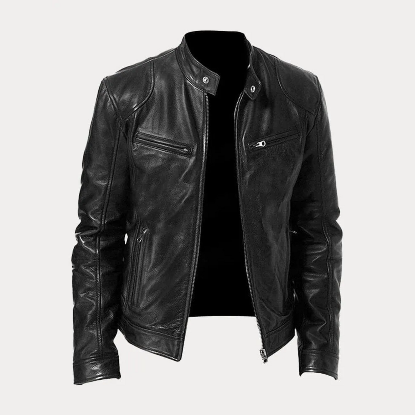 Casual Black Jacket Timeless Comfort - Vonnera
