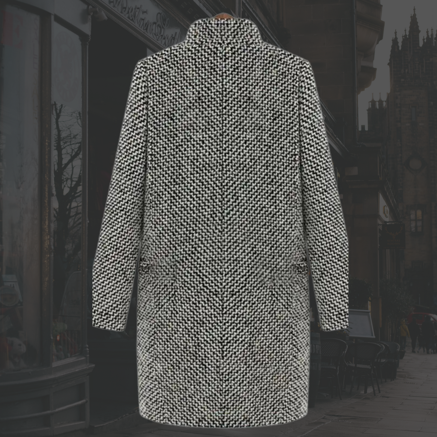 Women's Coat Defined Lapel Neckline