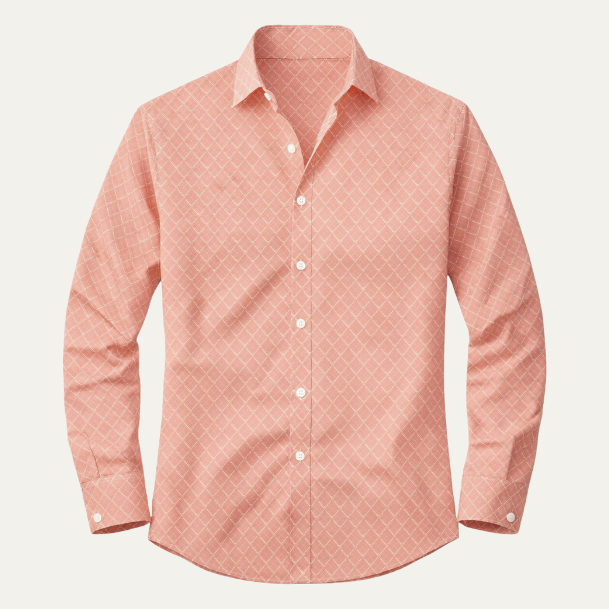 Men's Slim Fit Geometric Print Shirt - Vonnera