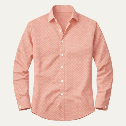 Men's Slim Fit Geometric Print Shirt - Vonnera