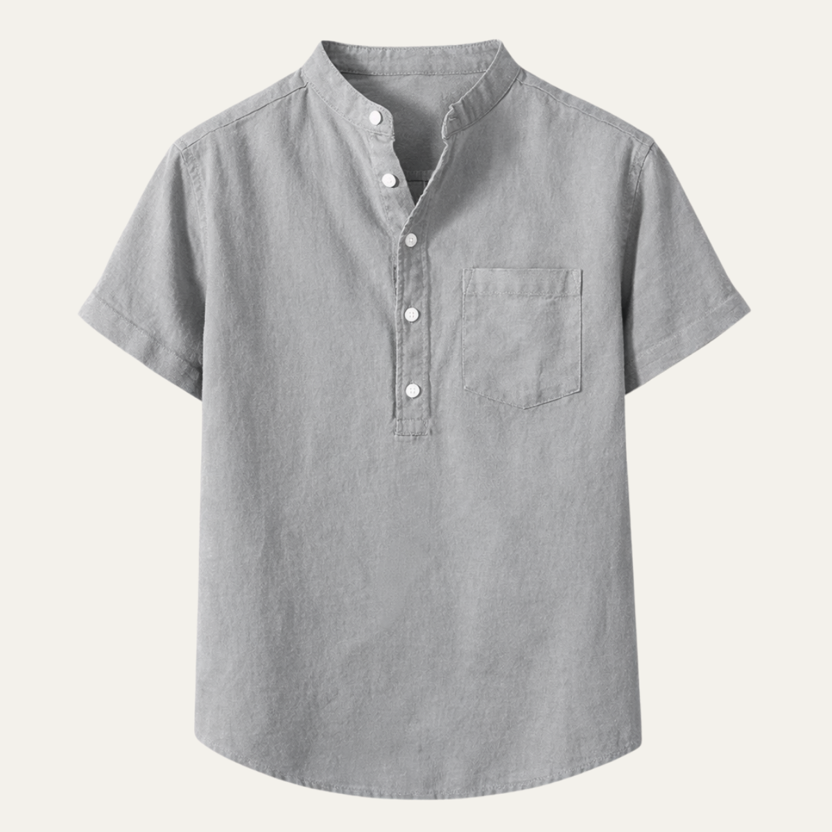 Men's Soft Summer Shirt Cotton Chest Pocket - Vonnera