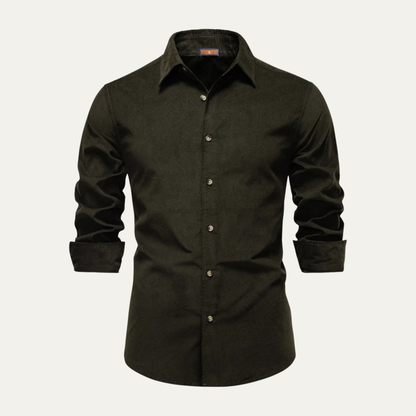 Men's Cotton Corduroy Shirt Business Casual