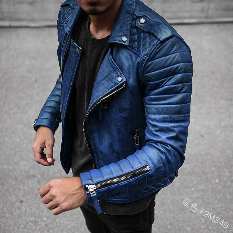 Douglas Men's Leather Biker Jacket