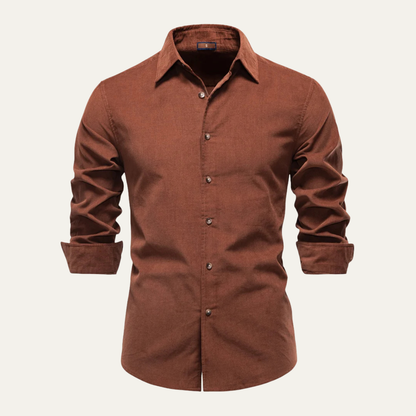 Men's Cotton Corduroy Shirt Business Casual - Vonnera