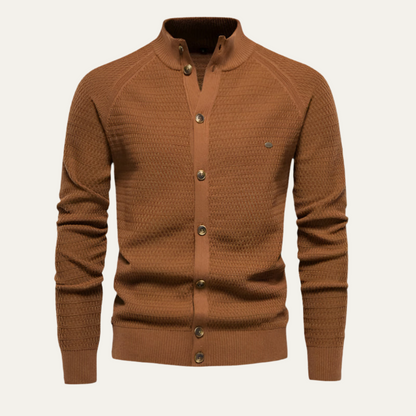 Men's Cotton Cardigan Sweater - Vonnera