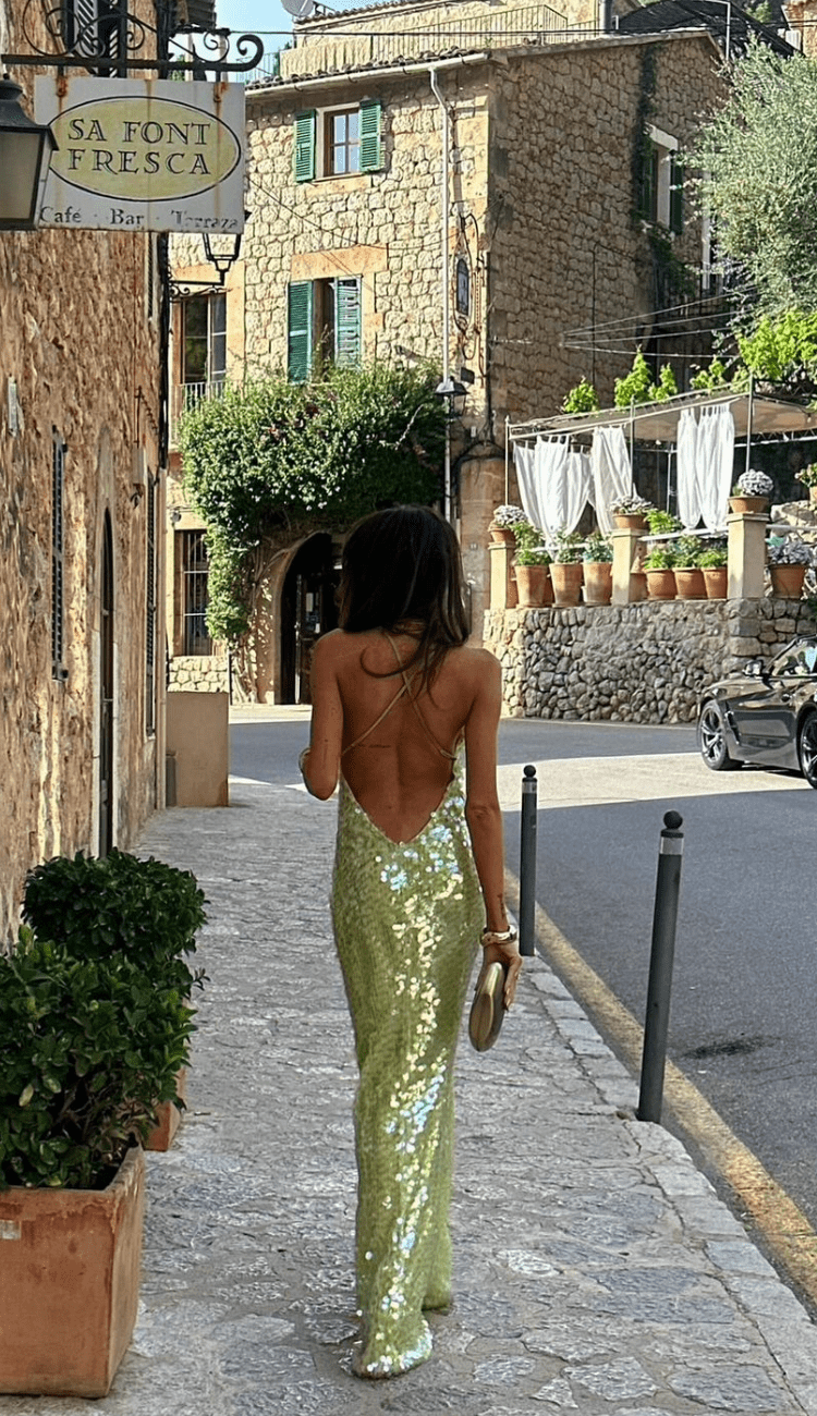 Women's Sequin Maxi Dress Elegant - Vonnera