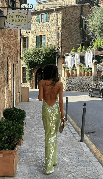 Women's Sequin Maxi Dress Elegant - Vonnera
