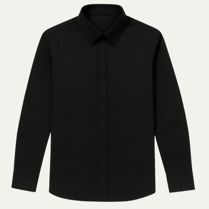 Men's Vintage Dress Shirt Turn Down Collar Button Up - Vonnera
