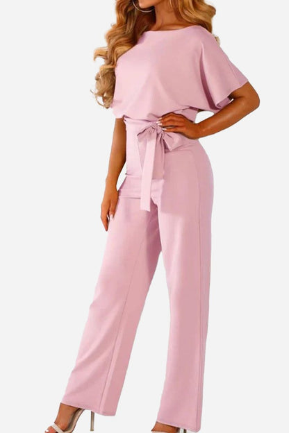 Stella Women's Wide Leg Jumpsuit Batwing Sleeves