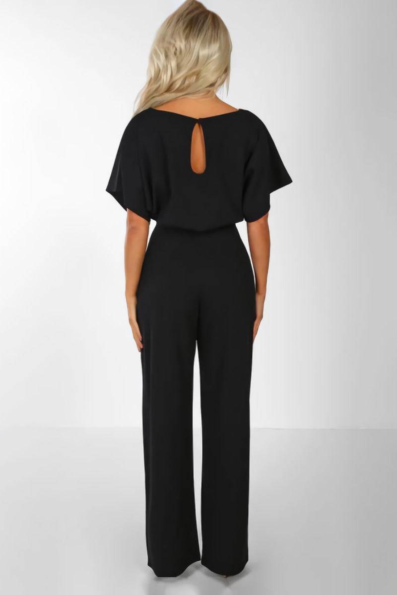 Stella Women's Wide Leg Jumpsuit Batwing Sleeves