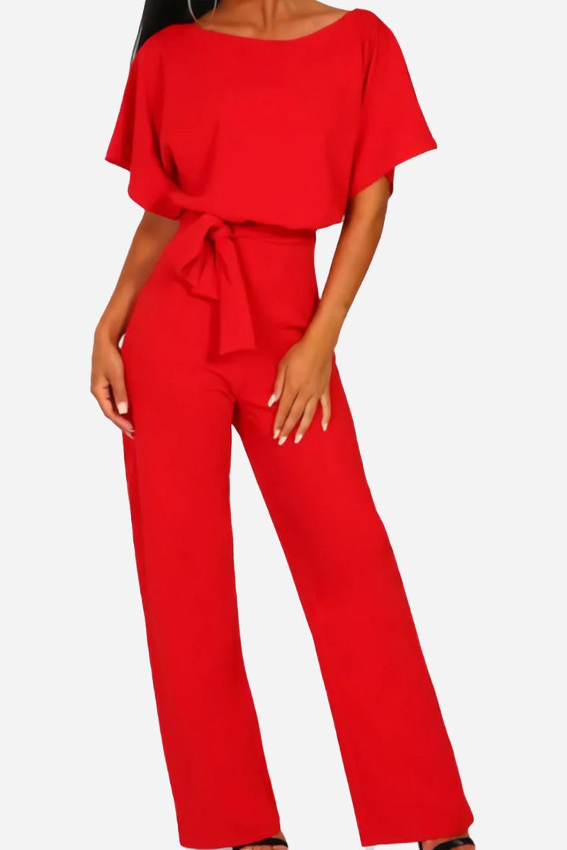 Stella Women's Wide Leg Jumpsuit Batwing Sleeves