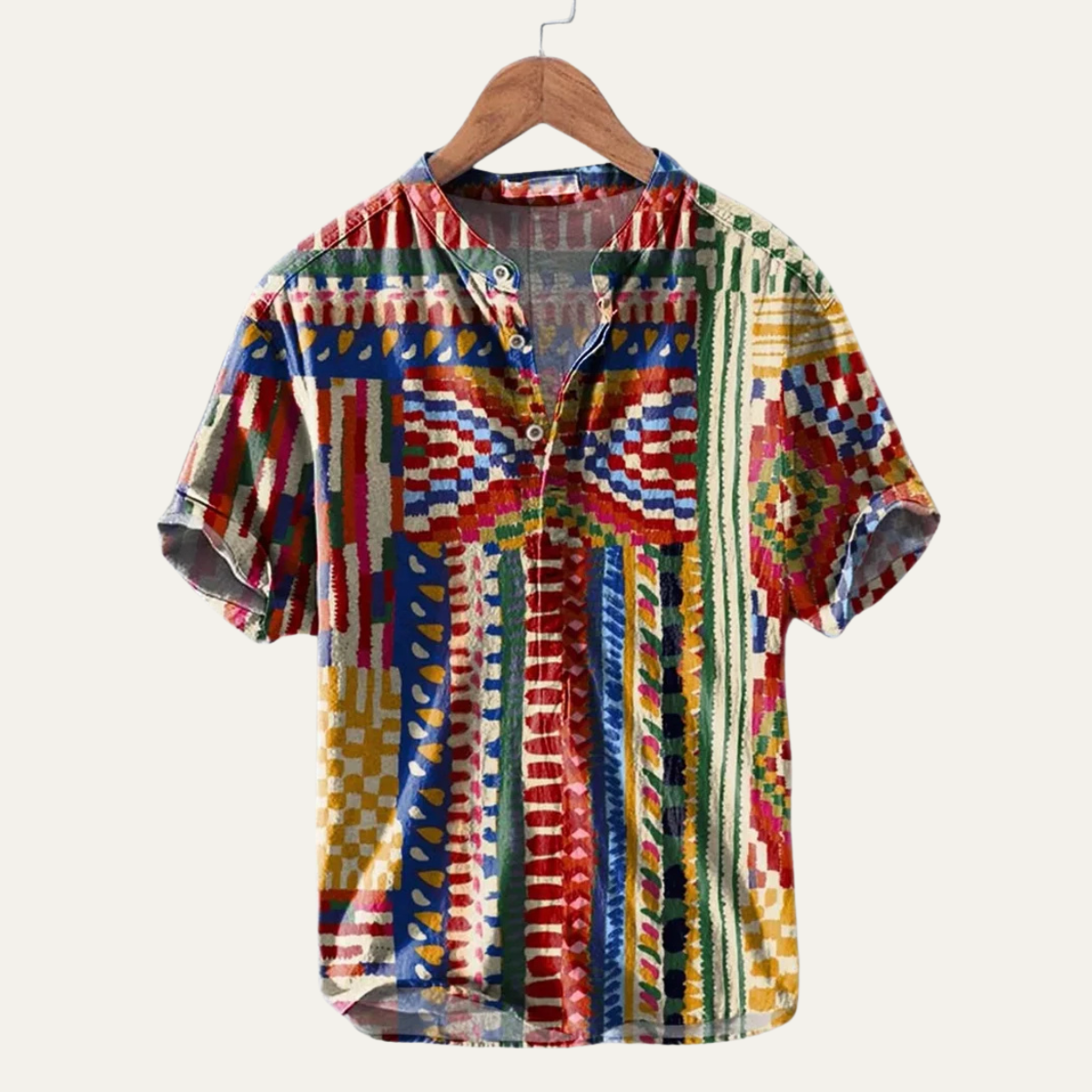 Men's Hawaiian Shirt Tropical Button Up Soft Cotton