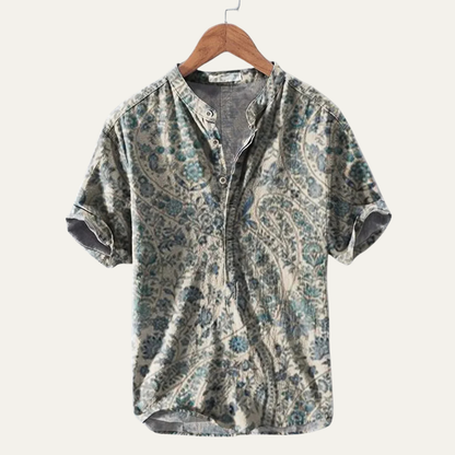 Men's Hawaiian Shirt Tropical Print Button Up