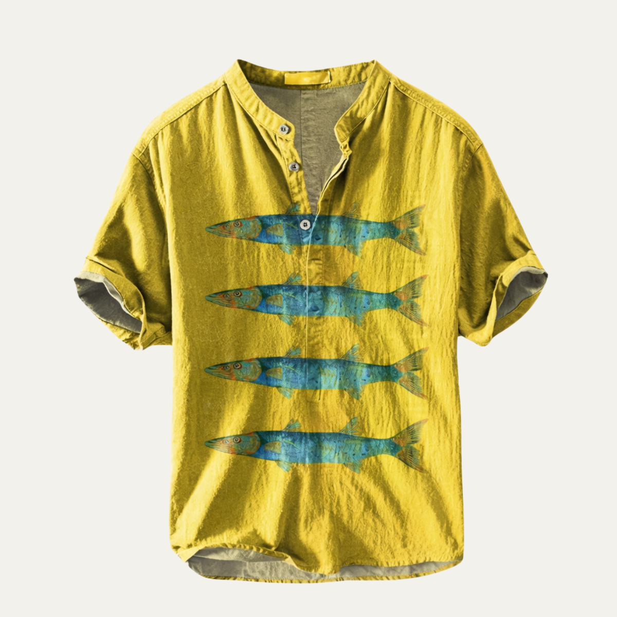 Men's Hawaiian Button Up Shirt Tropical Print - Vonnera