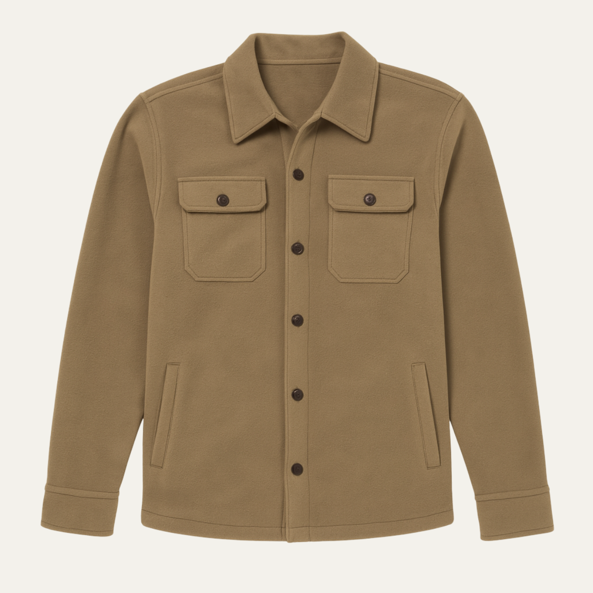 Men's Wool Casual Jacket With Pockets - Vonnera