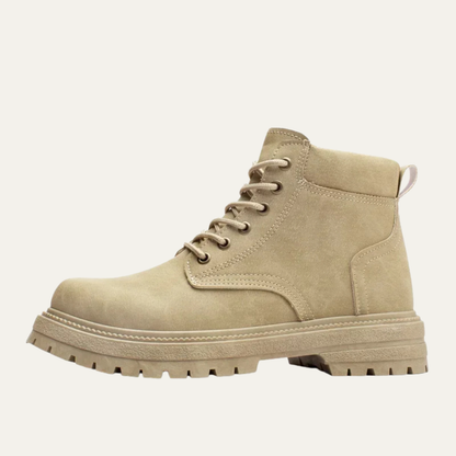 Men's Suede Ankle Boots Lace Up Brown - Vonnera
