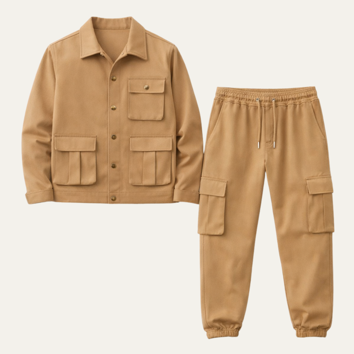 Mens Utility Cargo Set Jacket Pants - Vonnera