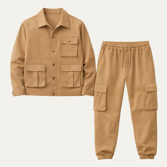 Mens Utility Cargo Set Jacket Pants - Vonnera