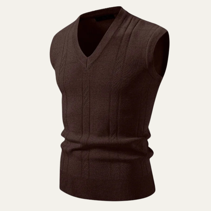 Men's Classic V Neck Knitted Tank