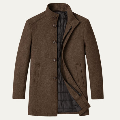 Men's Classic Wool Overcoat - Vonnera