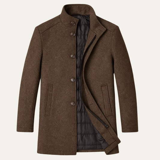 Men's Classic Wool Overcoat - Vonnera