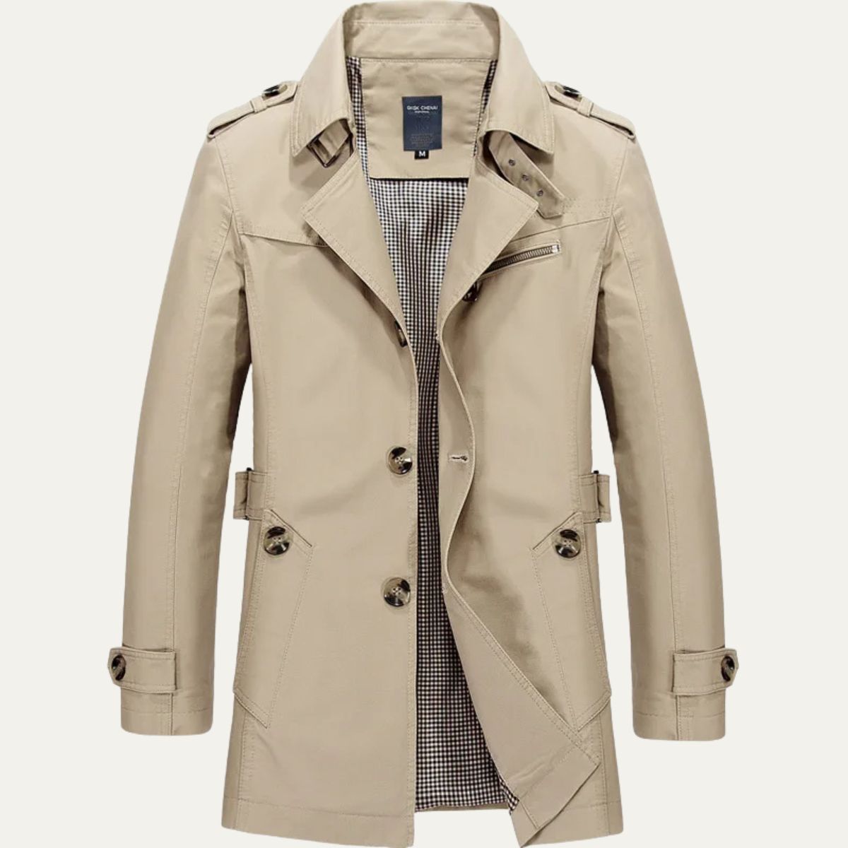 Mauro Icardi Men's Trench Coat Elegant Wool - Vonnera