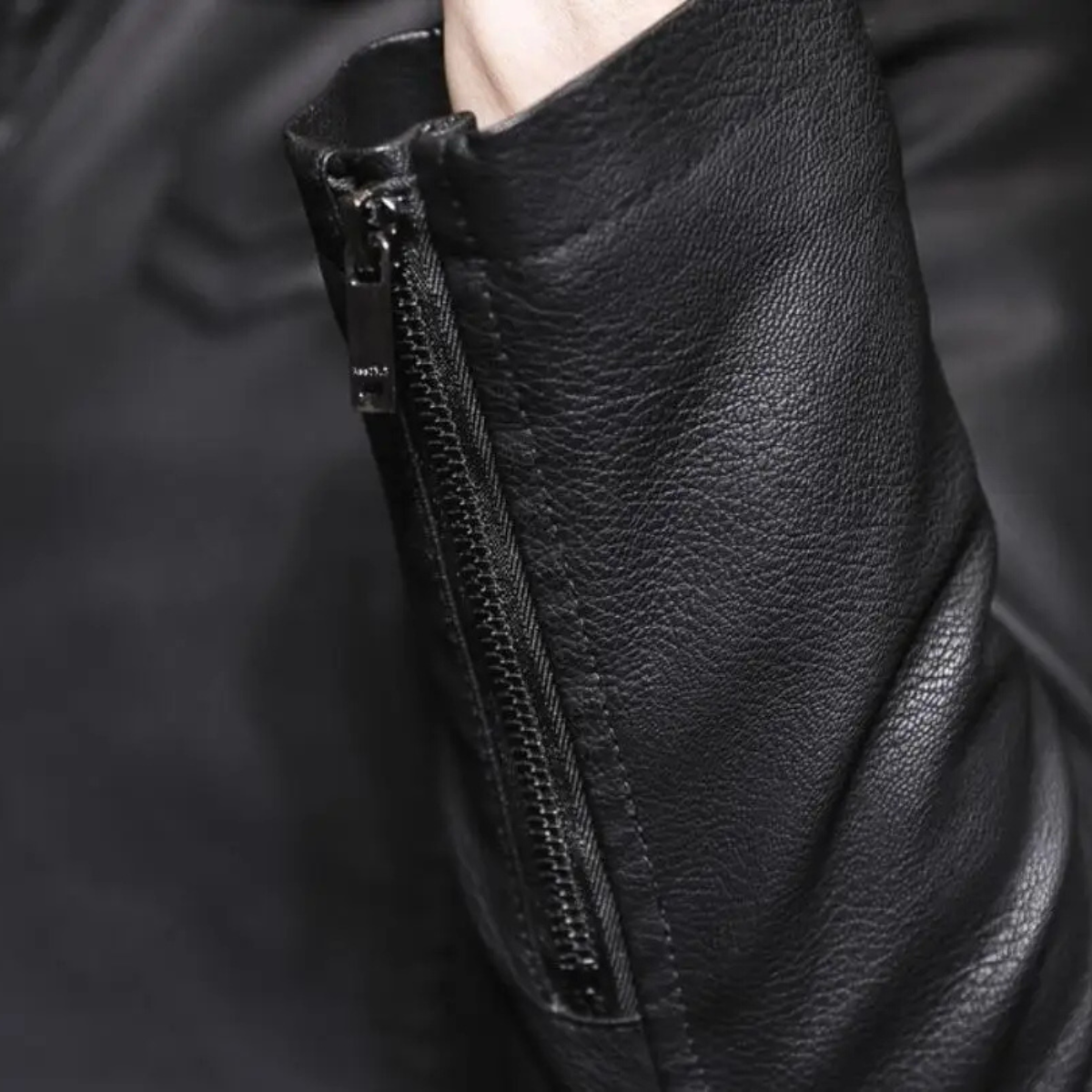 Menton Men's Shearling Leather Jacket Fleece Lined