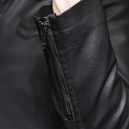 Menton Men's Shearling Leather Jacket Fleece Lined