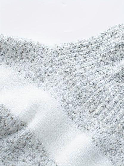 Women's Striped Turtleneck Sweater