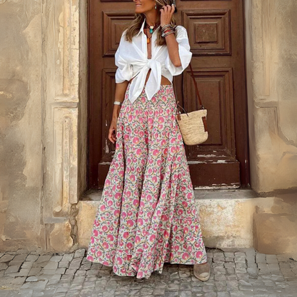 Women's Bohemian Maxi Skirt Printed