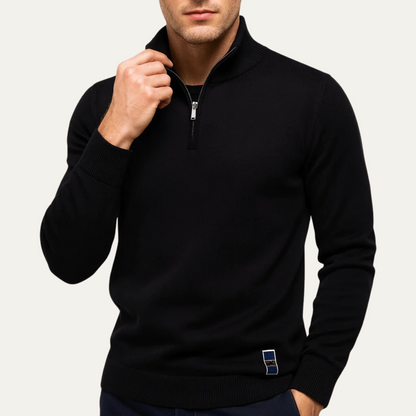 Men's Half Zip Sweater Merino Knit Smart Casual