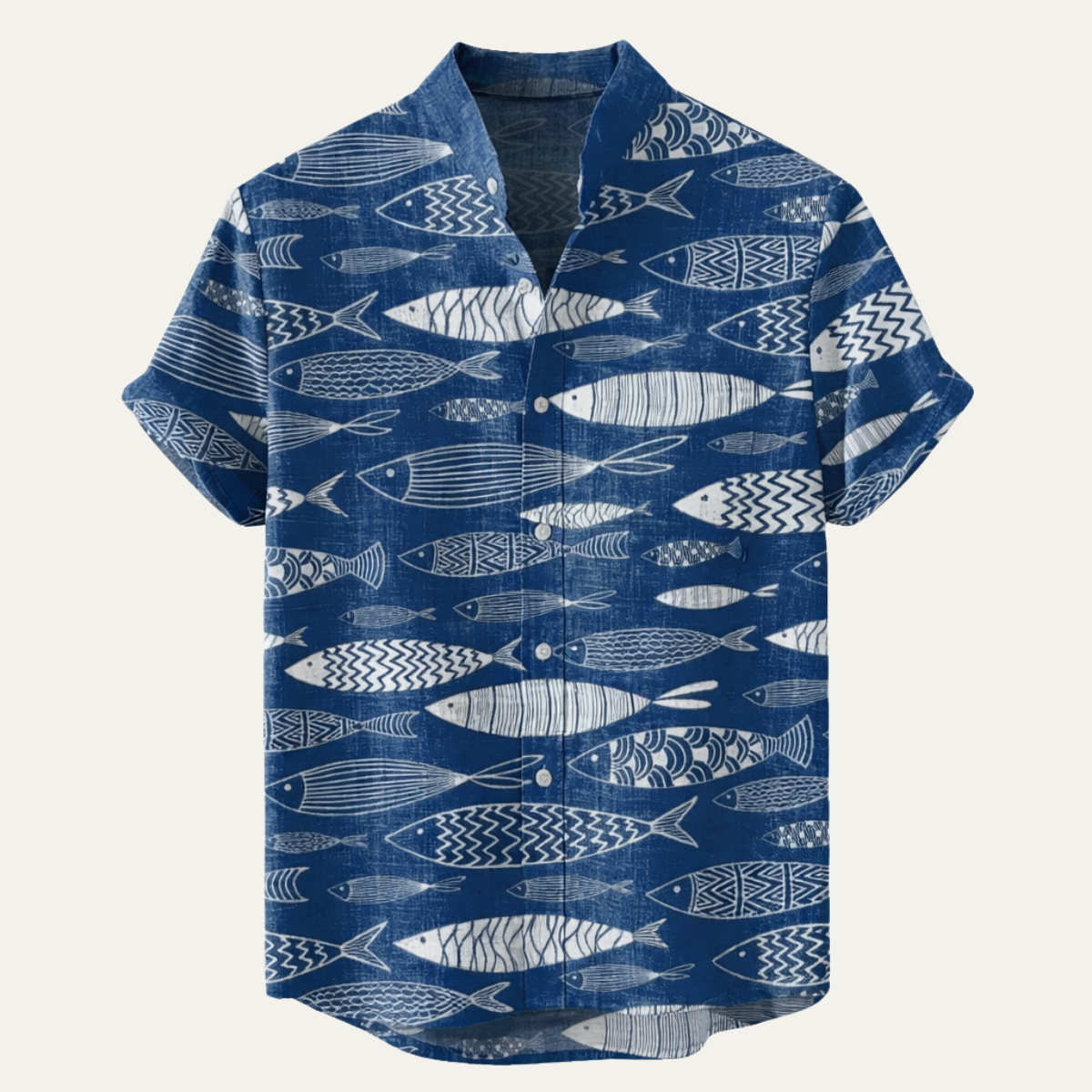 Men's Linen Hawaiian Shirt Retro Beach Style - Vonnera