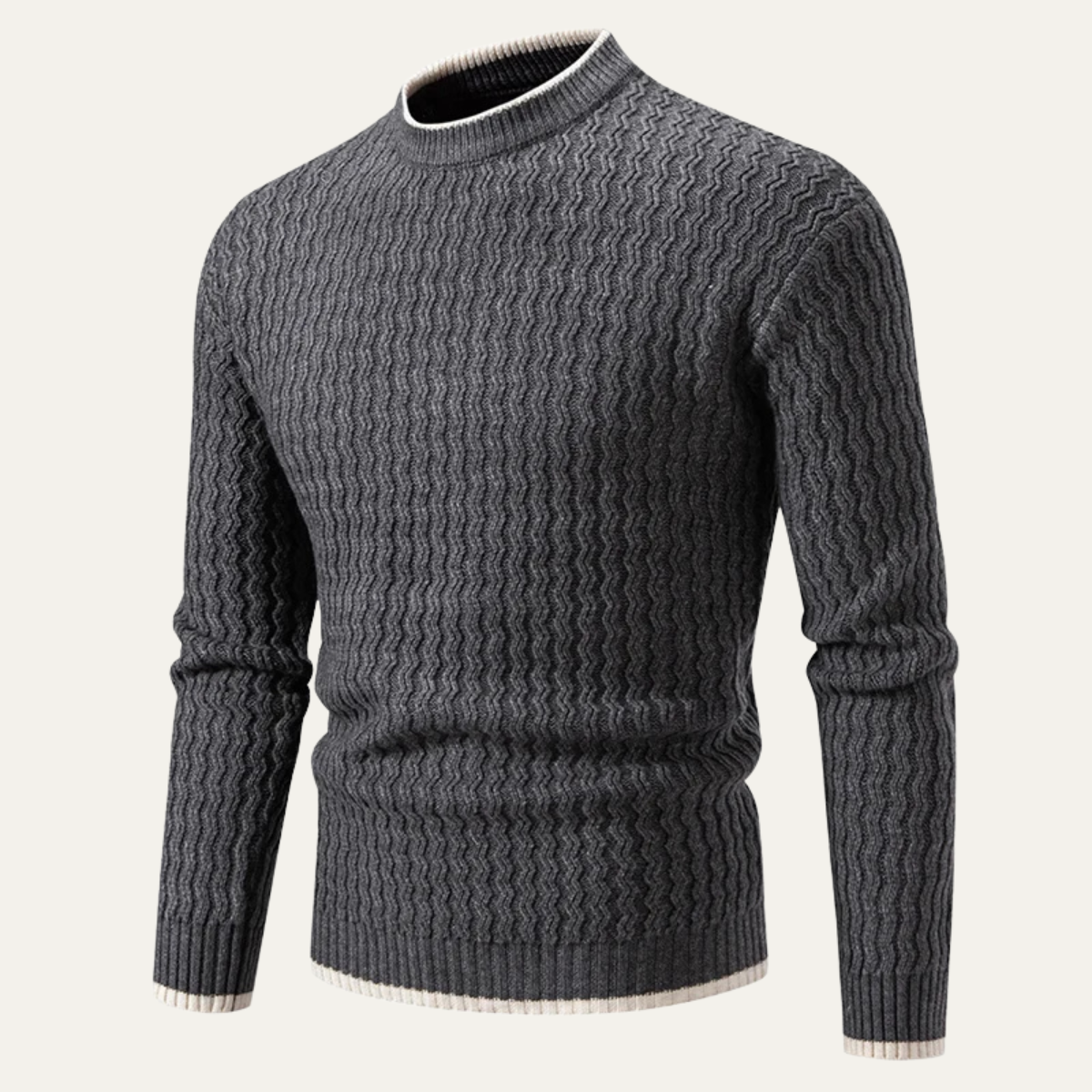Men's Slim Fit Knit Sweater O Neck Casual Pullover