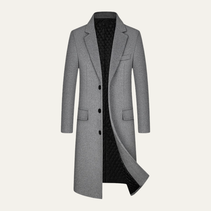 Men's Wool Trench Coat - Vonnera